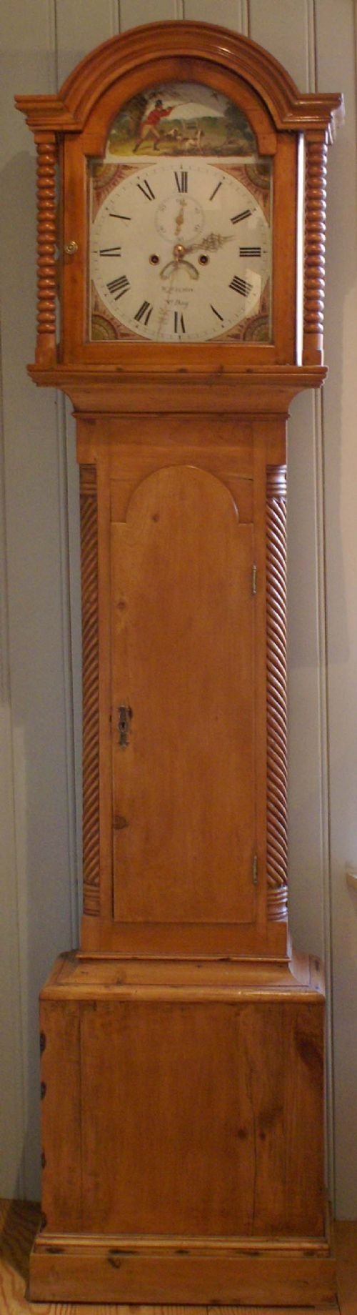 Cornish Pine Longcase Clock